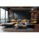 Фасад LuxeForm Idea GL-014 IS Черничный, глянец, толщина 17,7мм, основа МДФ, обратная сторона-высокопрочное покрытие в цвет